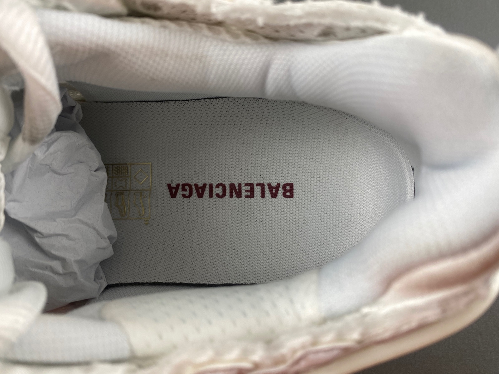 Ba*len*cia*ga runner sneaker in white/yellow/pink/blue