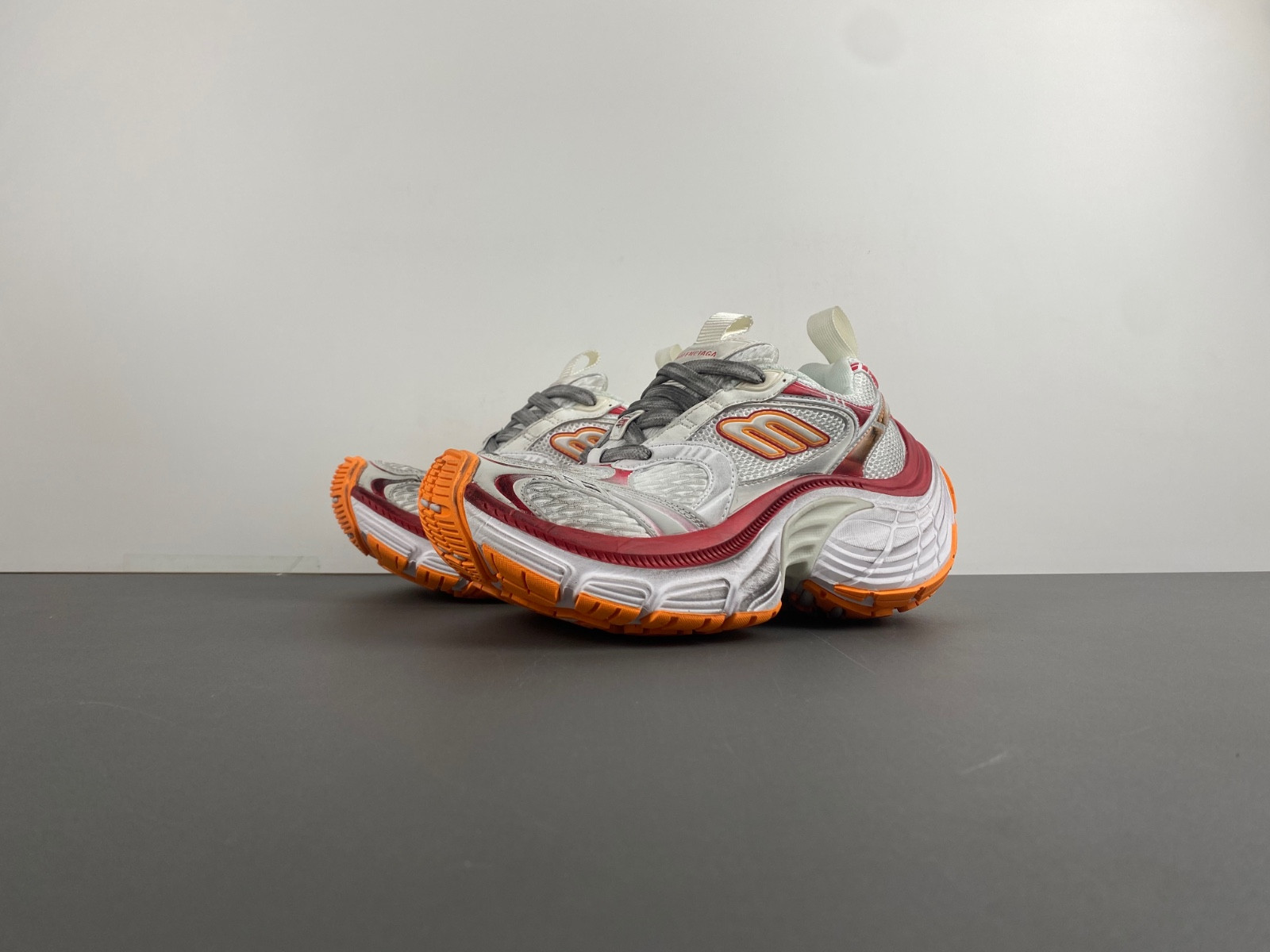 Ba*len*cia*ga 10xl sneaker in white/red/orange