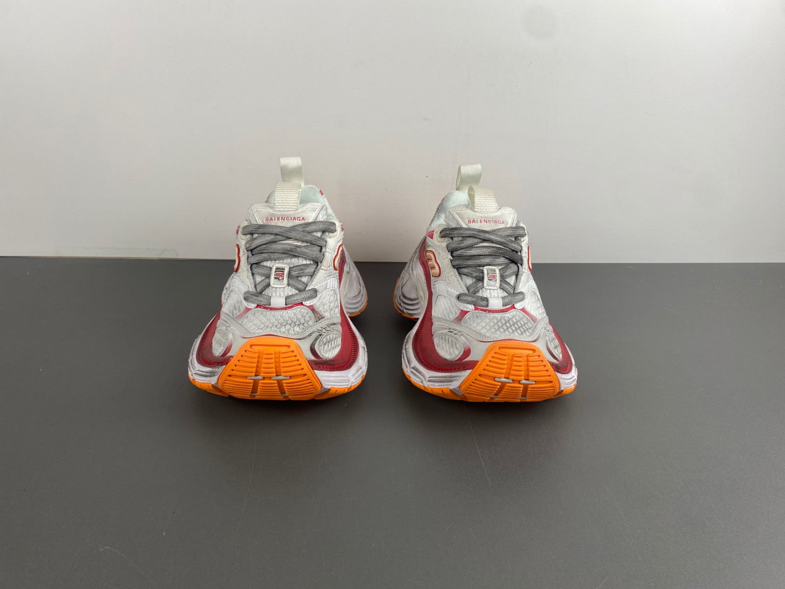 Ba*len*cia*ga 10xl sneaker in white/red/orange