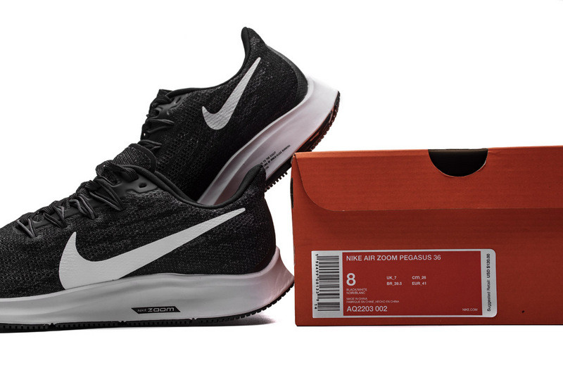 nike air zoom pegasus 36 black white aq2203-002