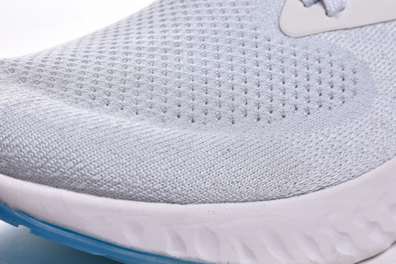 nike epic react flyknit white racer blue pink blast aq0067-101