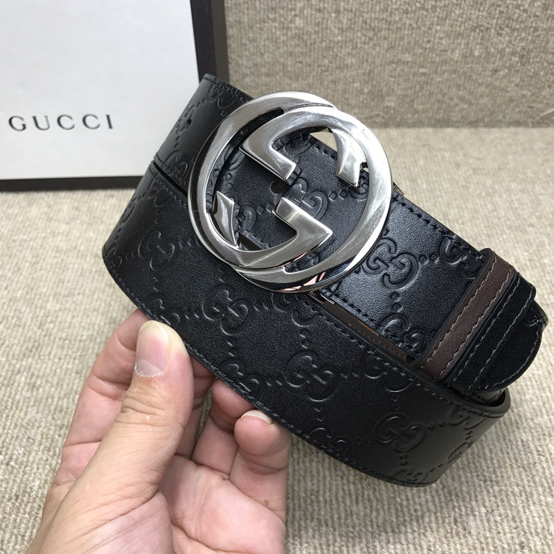 G*u*i reversible G*u*i signature belt 473030-1