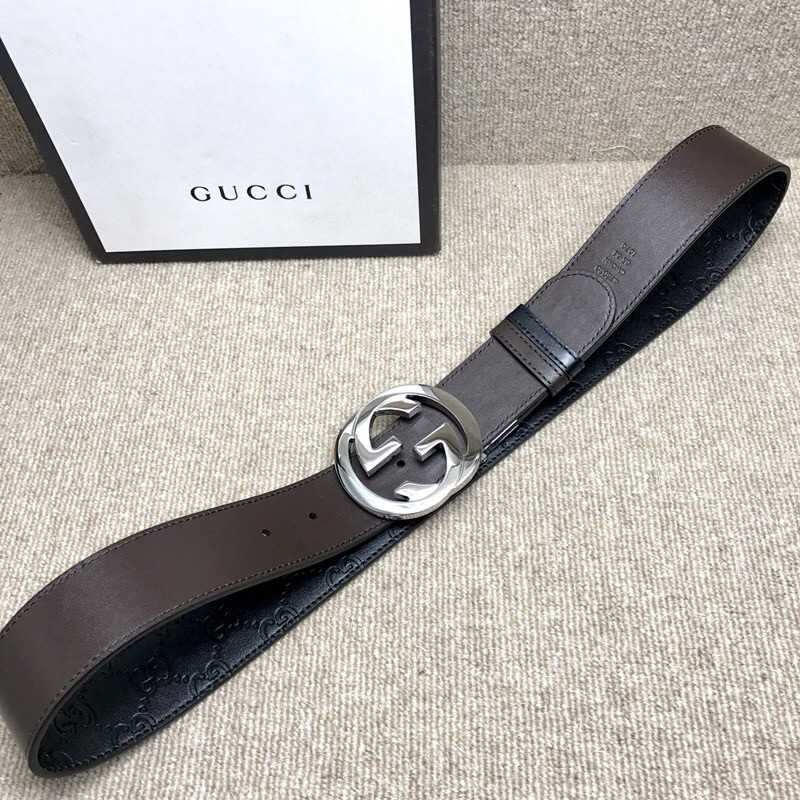 G*u*i reversible G*u*i signature belt 473030-1