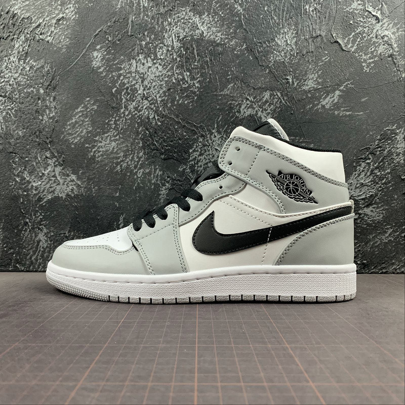 air jordan 1 mid "light smoke grey" 554724-092