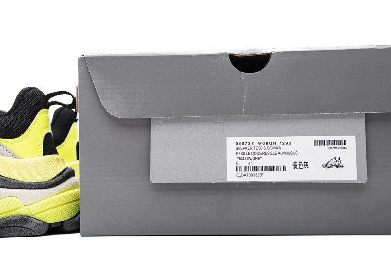 Ba*len*cia*ga triple s yellow/ grey 536737w09oh1293