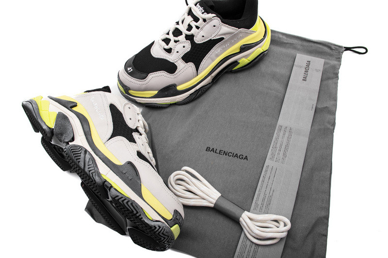 Ba*len*cia*ga triple s yellow/ grey 536737w09oh1293