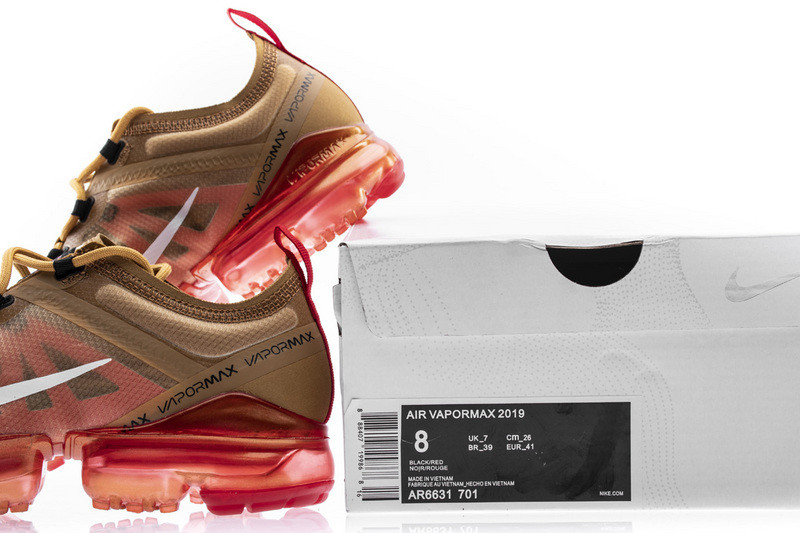 nike air vapormax 2019 club gold ember glow ar6631-701