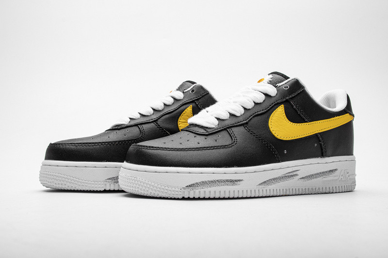 peaceminusone x nike air force 1 low black yellow aq3692-001