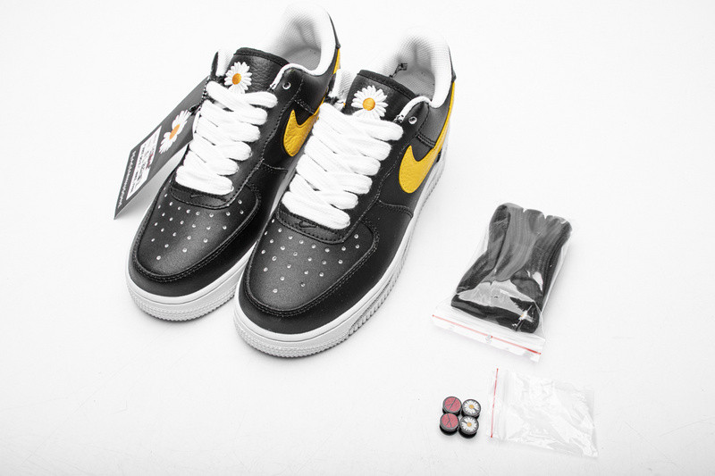 peaceminusone x nike air force 1 low black yellow aq3692-001