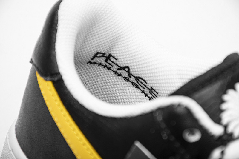 peaceminusone x nike air force 1 low black yellow aq3692-001