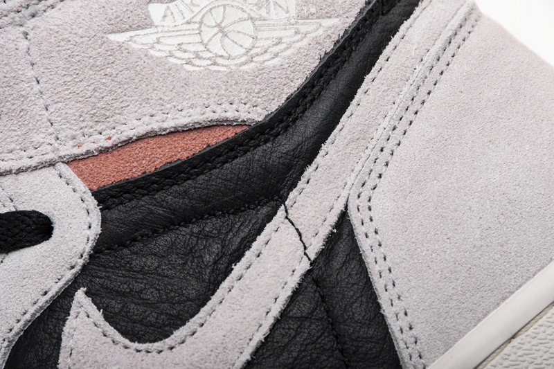 air jordan 1 grey black crimson 555088-018