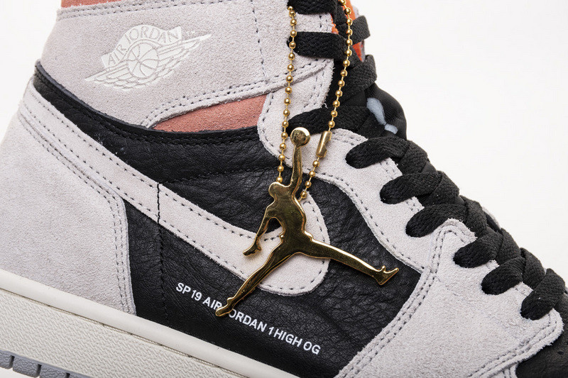 air jordan 1 grey black crimson 555088-018