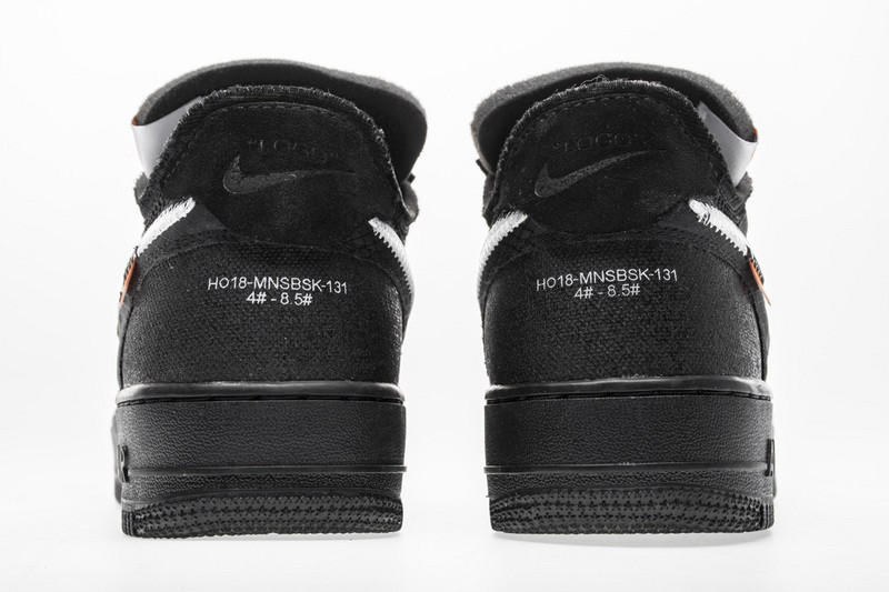 owt nike air force 1 low black ao4606-001