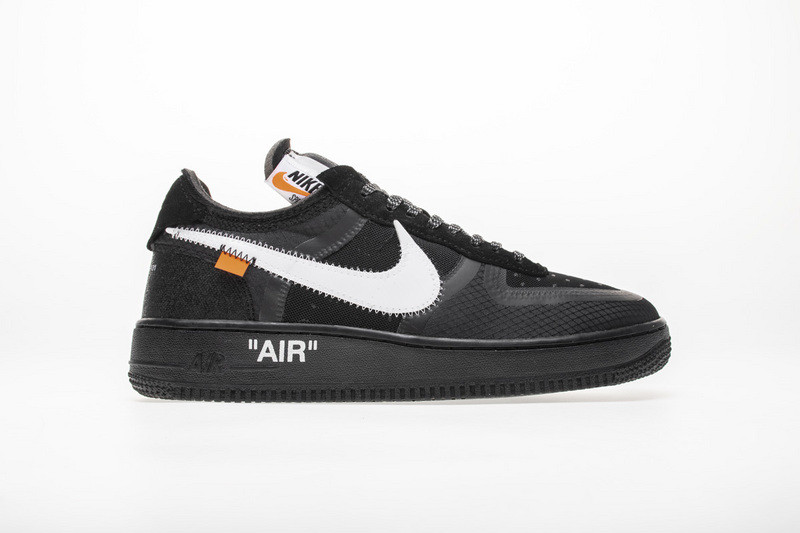 owt nike air force 1 low black ao4606-001