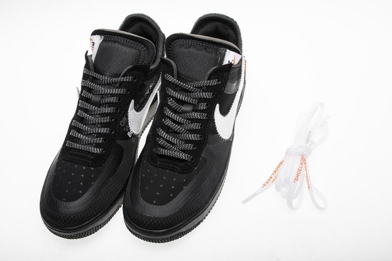 owt nike air force 1 low black ao4606-001