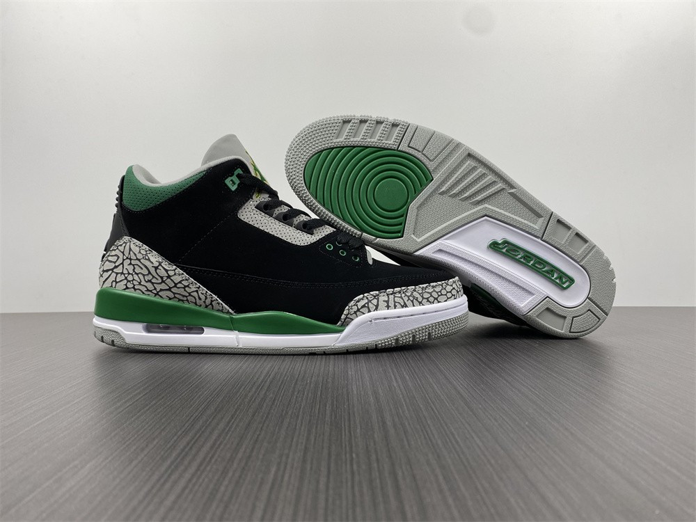 air jordan 3 pine green ct8532-030