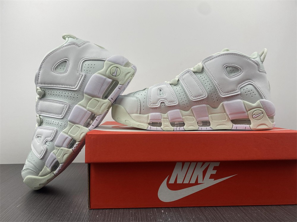 nike air more uptempo barley green (w) - 917593-300