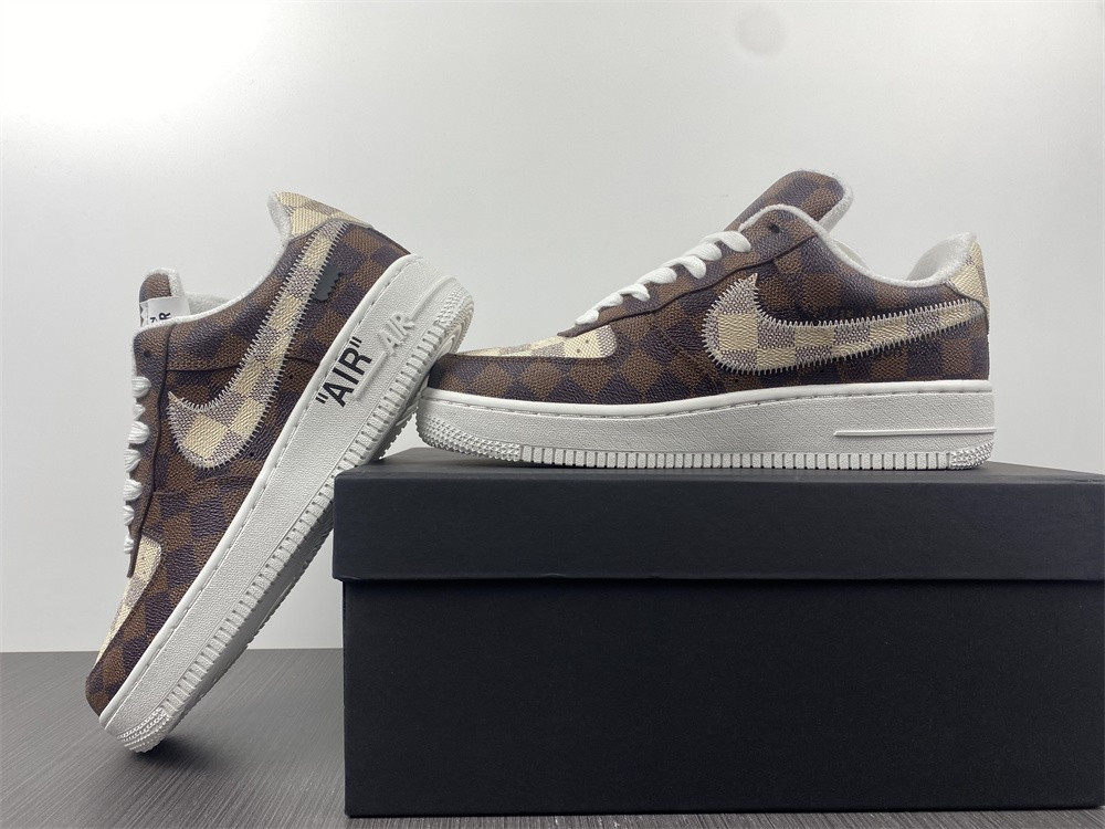 lou1s vu1tton x air force 1 tranier sneaker