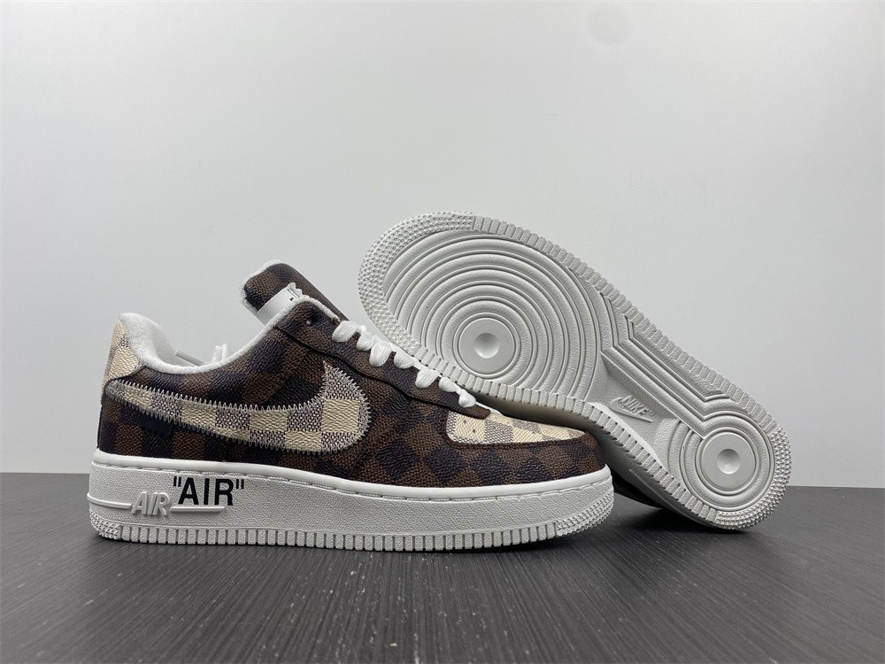 lou1s vu1tton x air force 1 tranier sneaker