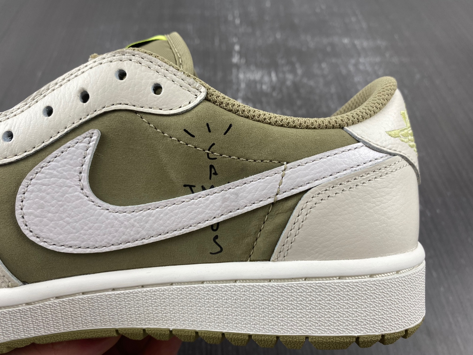jordan 1 retro low golf travis scott neutral olive fz3124-200