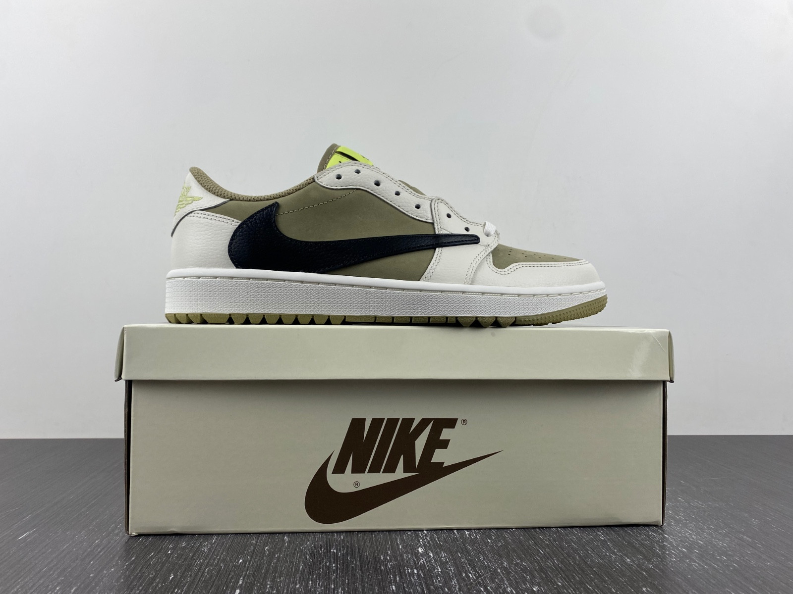 jordan 1 retro low golf travis scott neutral olive fz3124-200