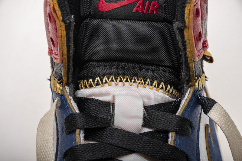 union x jordan 1 retro high los angeles blue toe bv1300-146