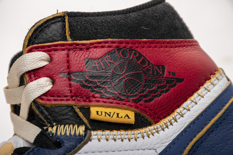 union x jordan 1 retro high los angeles blue toe bv1300-146