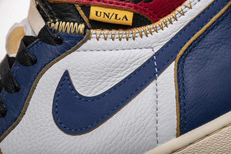 union x jordan 1 retro high los angeles blue toe bv1300-146