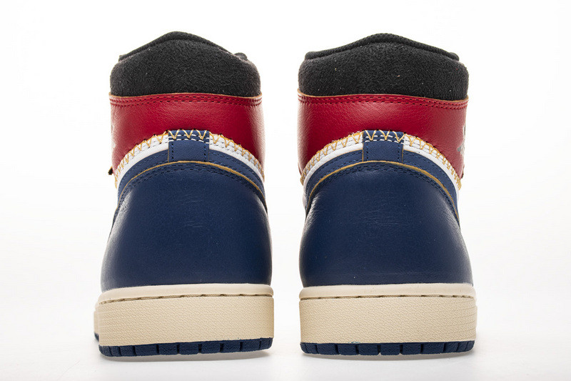 union x jordan 1 retro high los angeles blue toe bv1300-146