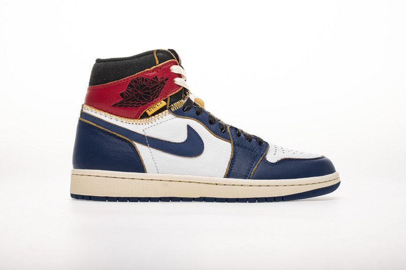 union x jordan 1 retro high los angeles blue toe bv1300-146