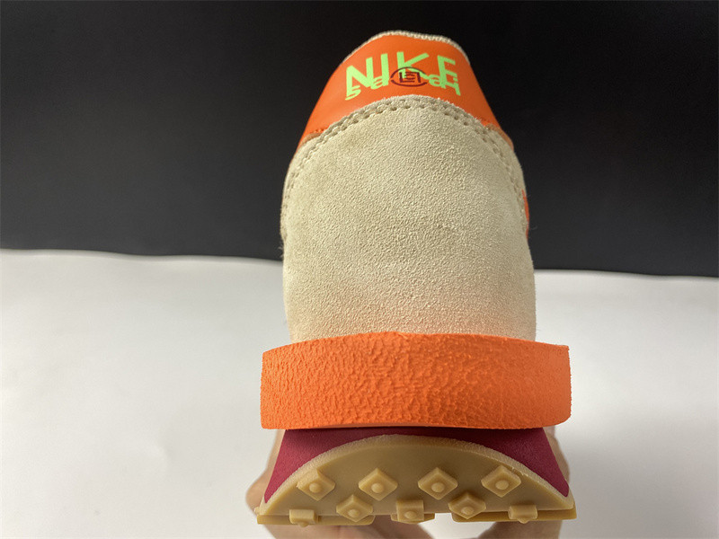 nike ldwaffle clot sacai net orange blaze - dh1347-100