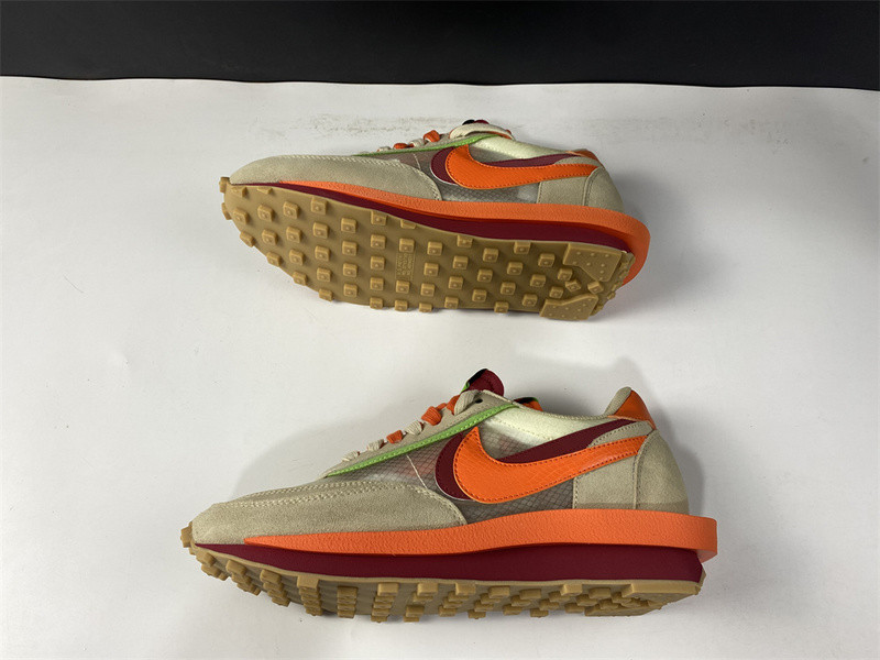 nike ldwaffle clot sacai net orange blaze - dh1347-100