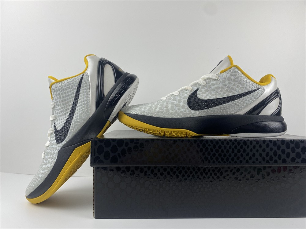nike zoom kobe 6 white del sol - 436311-101