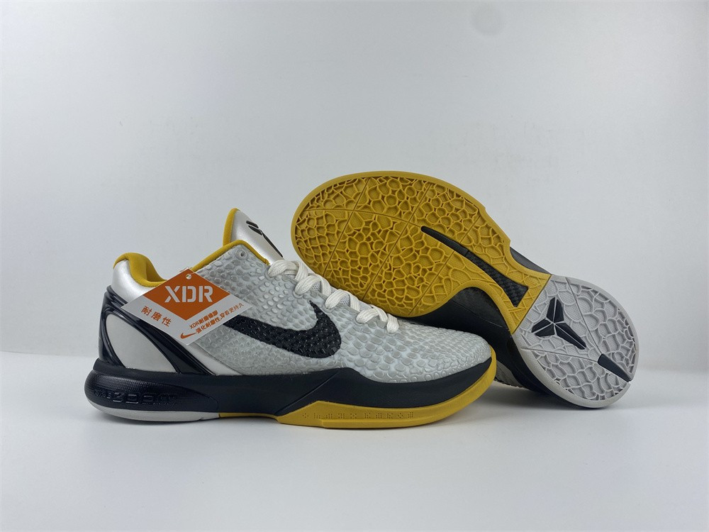 nike zoom kobe 6 white del sol - 436311-101