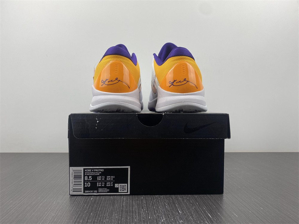 nike kobe 5 lakers - 386429-102