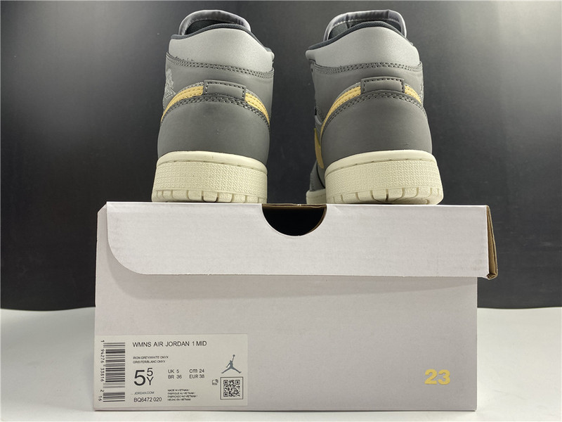 jordan 1 mid grey onyx (w) - bq6472-020