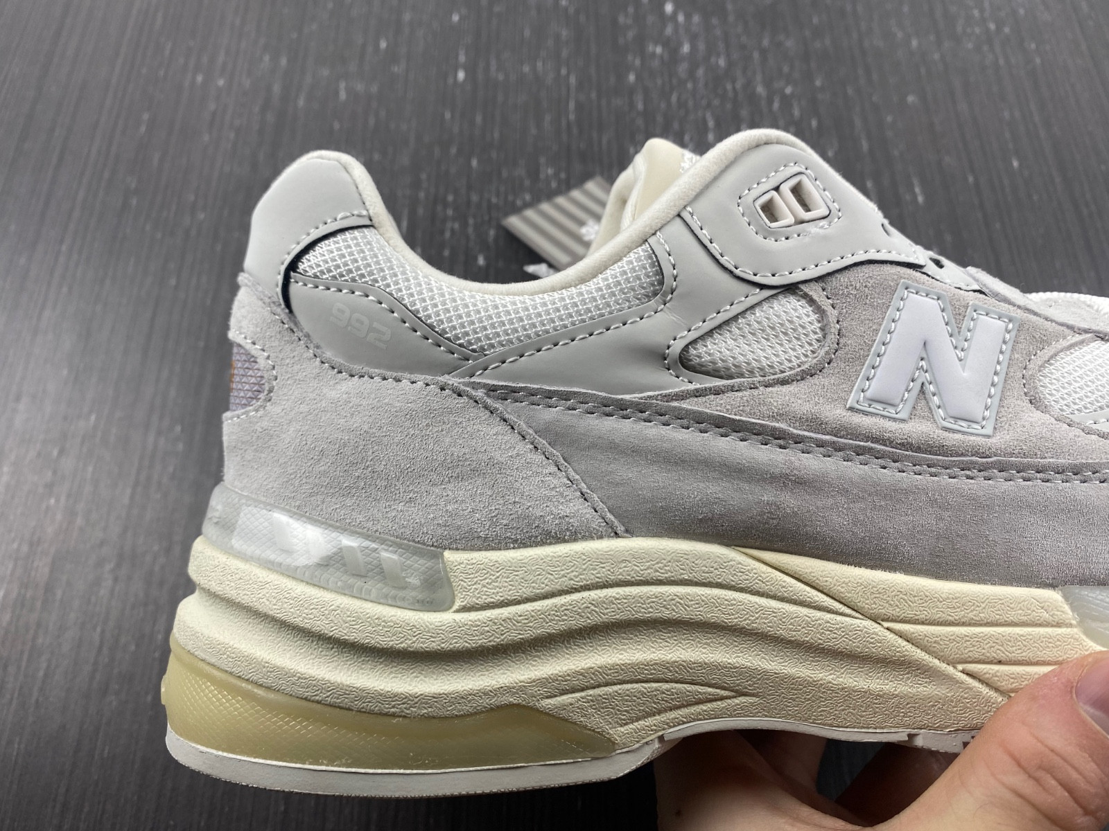 new Ba1an*e 992 white silver / nimbus cloud m992md