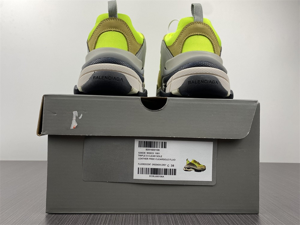 Ba*len*cia*ga triple s green grey 1.0 sneaker