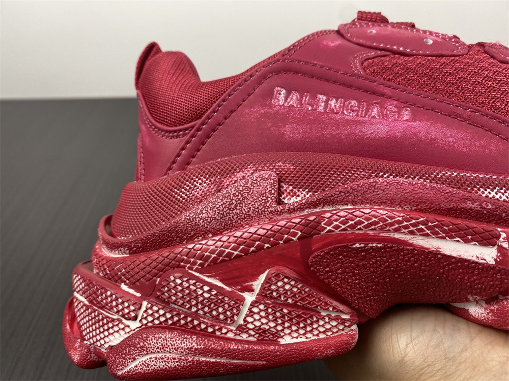 Ba*len*cia*ga triple s red 1.0 sneaker