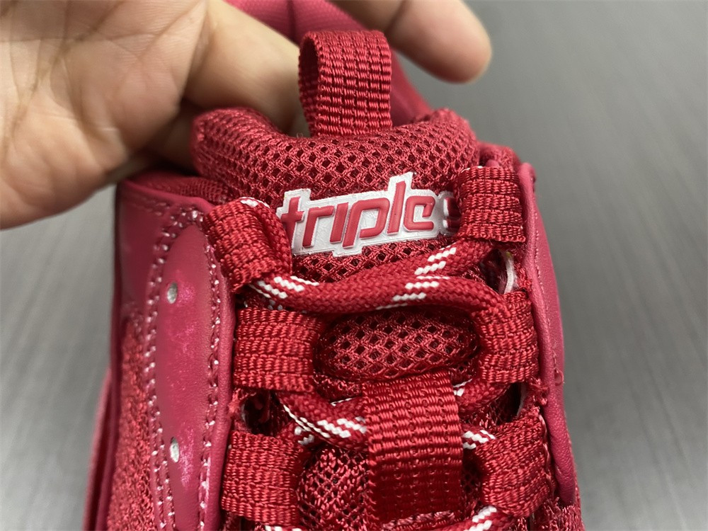 Ba*len*cia*ga triple s red 1.0 sneaker