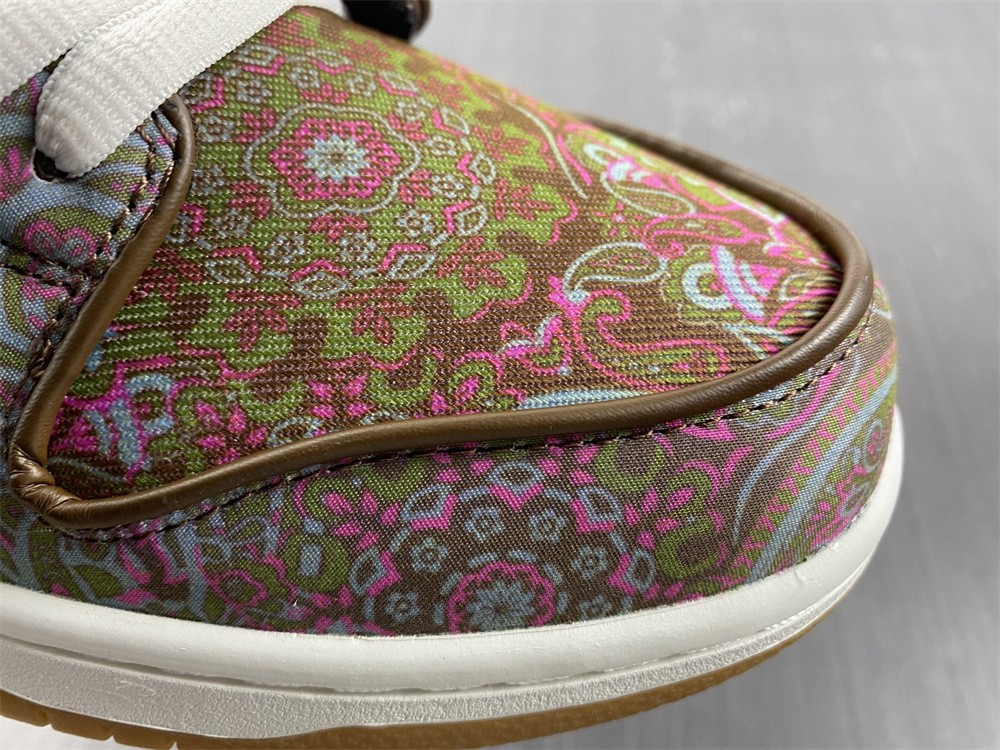 nike sb dunk low pro paisley brown - dh7534-200