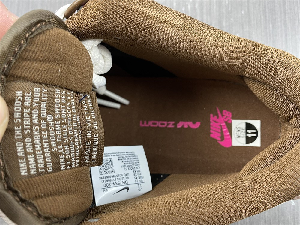 nike sb dunk low pro paisley brown - dh7534-200