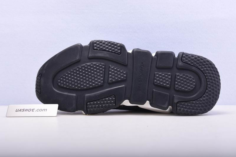 Ba*len*cia*ga speed trainer sneakers black sliver