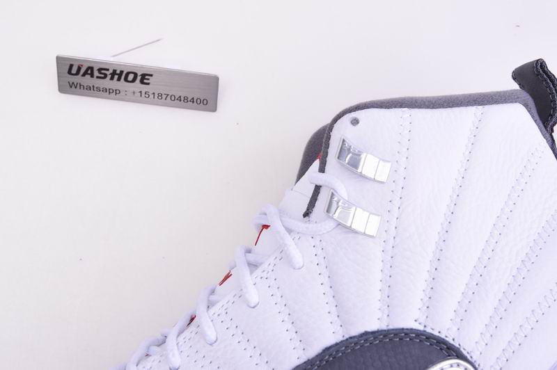 jordan 12 retro white dark grey (gs) 153265-160