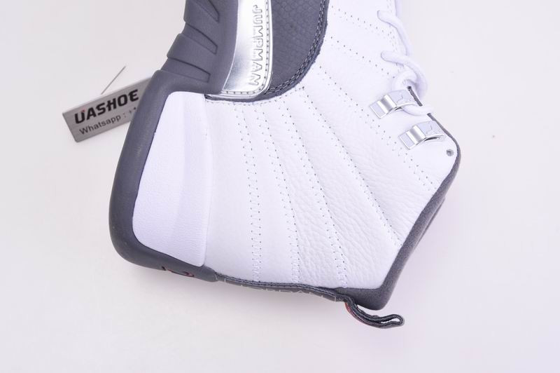 jordan 12 retro white dark grey (gs) 153265-160