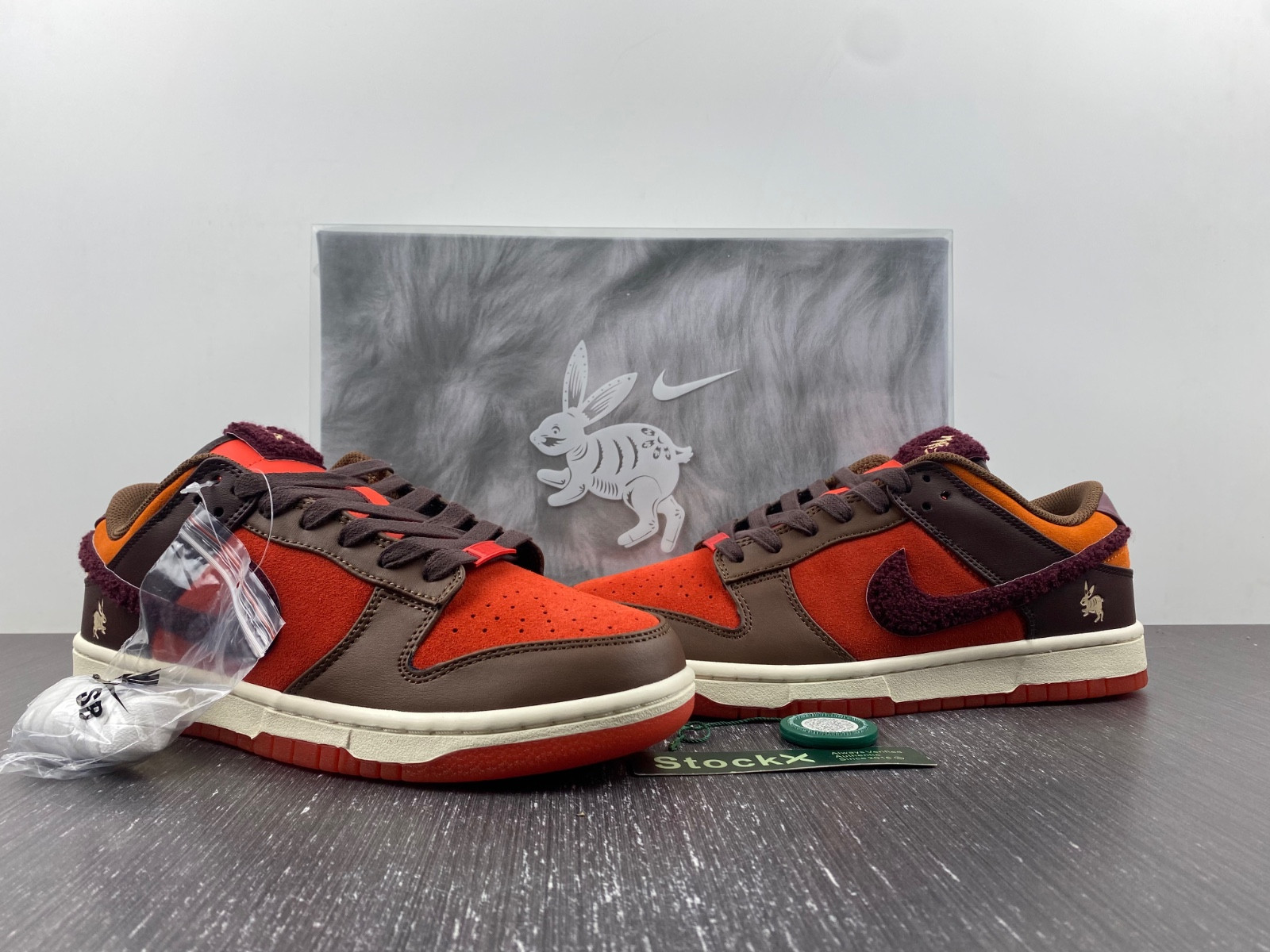 nike dunk low year of the rabbit orange fd4203-661