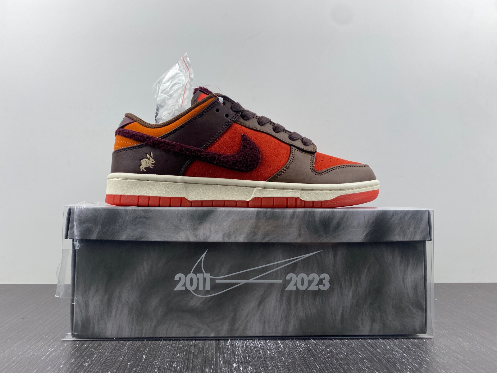 nike dunk low year of the rabbit orange fd4203-661
