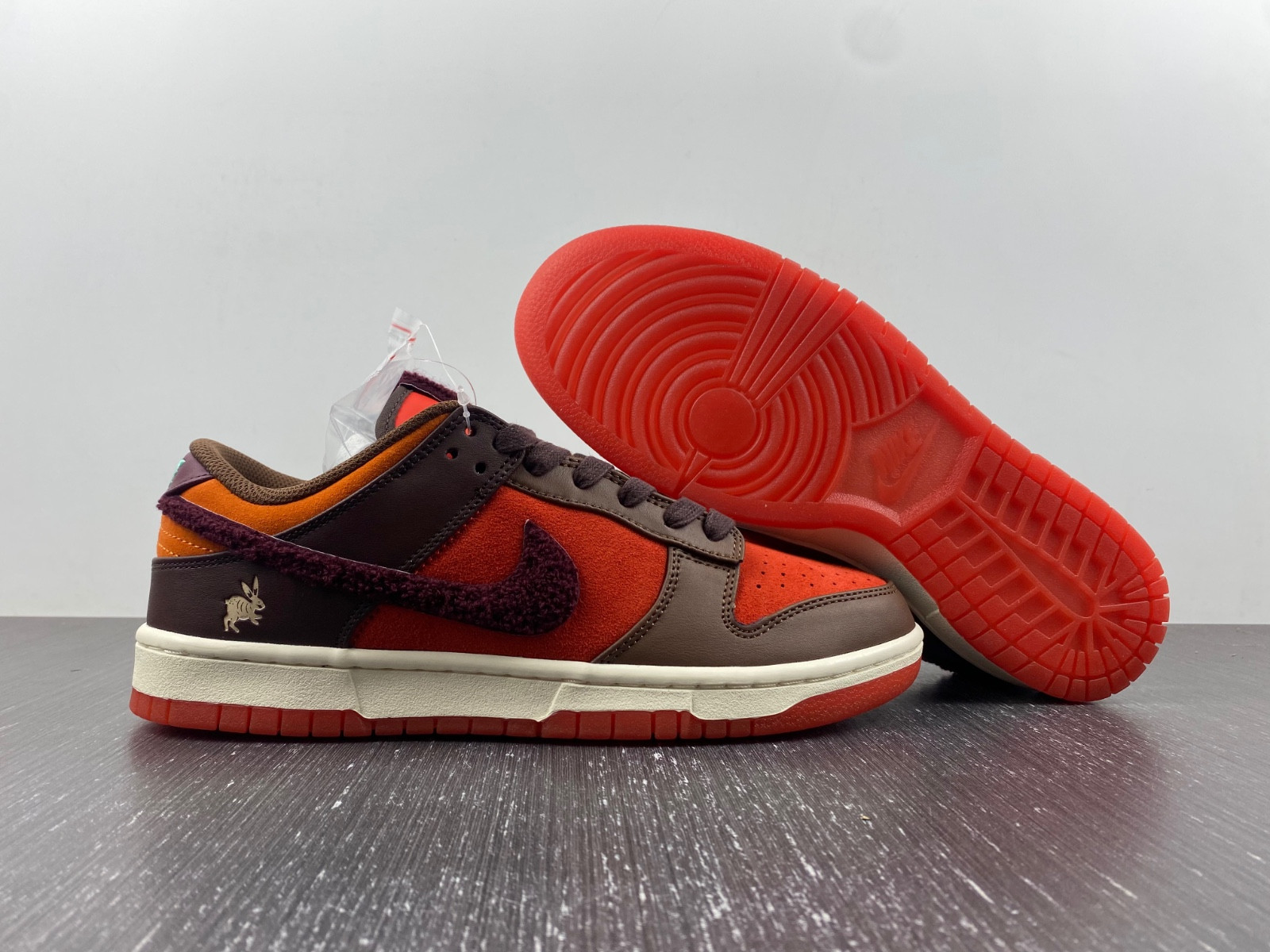 nike dunk low year of the rabbit orange fd4203-661