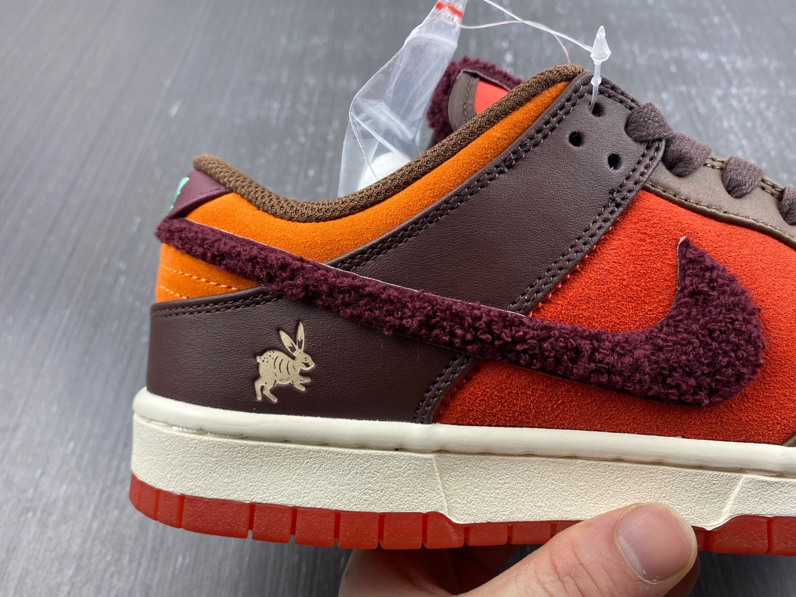 nike dunk low year of the rabbit orange fd4203-661
