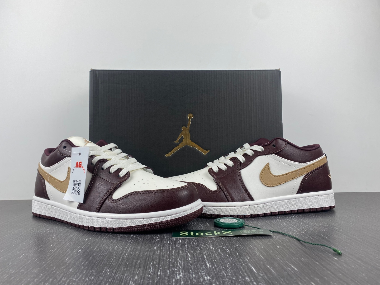 air jordan 1 low sail brown dc0774-200